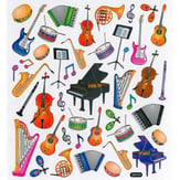 Music Theme Stickers Music Instruments